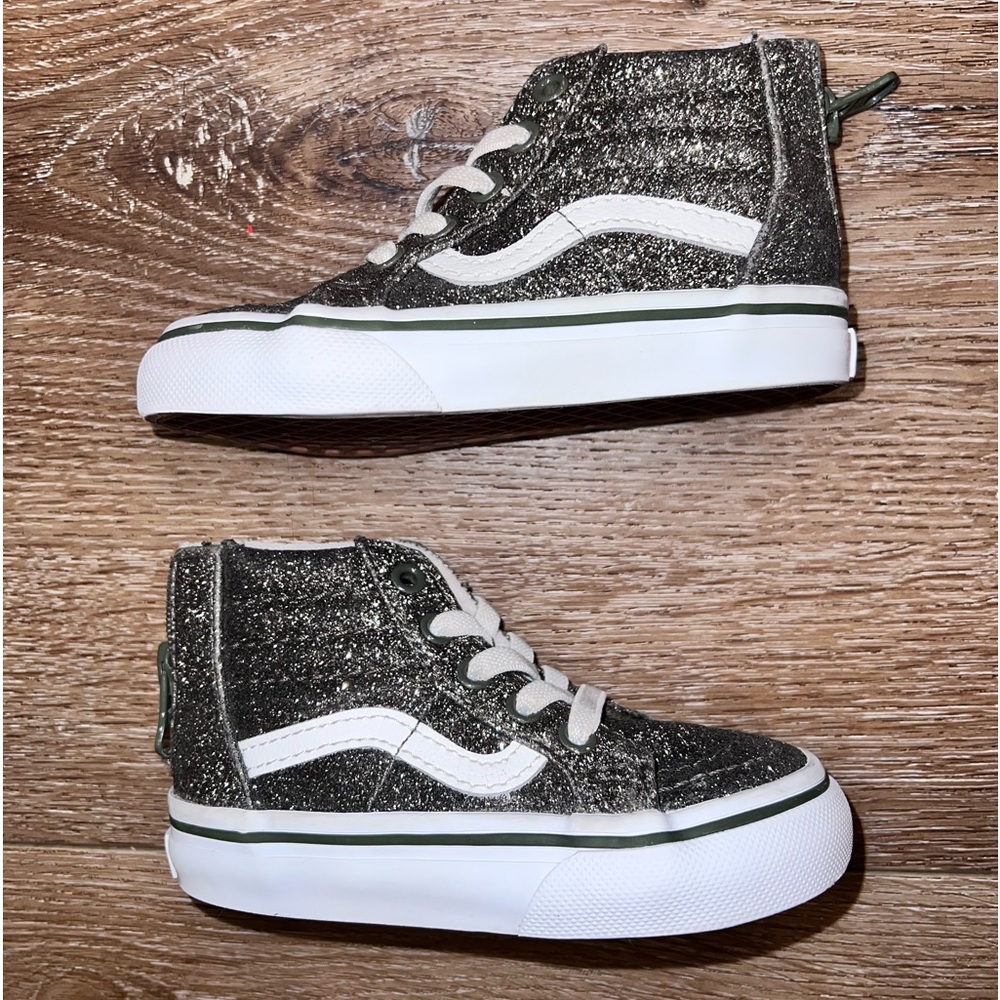 Vans Sk8-hi toddler Sparkly shoes 5.5c